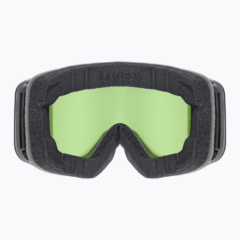 UVEX occhiali da sci per bambini Pwdr FM nero opaco/rosso specchiato arancione chiaro 3