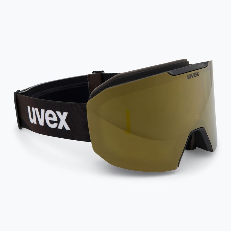 UVEX Evidnt Attract + custodia nero opaco/specchio cooper giallo chiaro 2