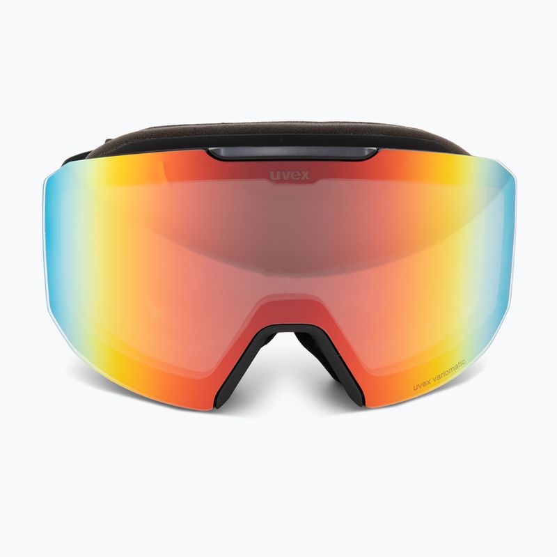 Occhiali da sci UVEX Evidntract S V + custodia nero opaco/specchio arcobaleno chiaro 3