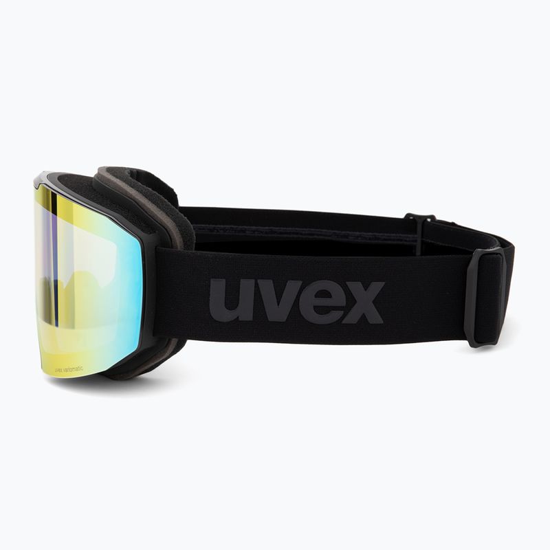 Occhiali da sci UVEX Evidntract S V + custodia nero opaco/specchio arcobaleno chiaro 5