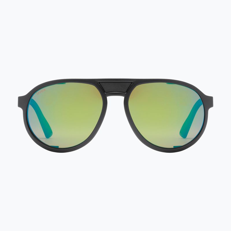 Occhiali da sole UVEX MTN Classic Pure nero opaco/verde specchio 2