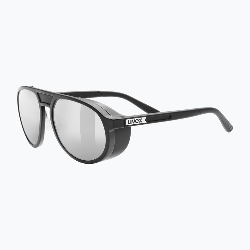 Occhiali da sole UVEX MTN Classic Pure nero opaco/argento specchiato