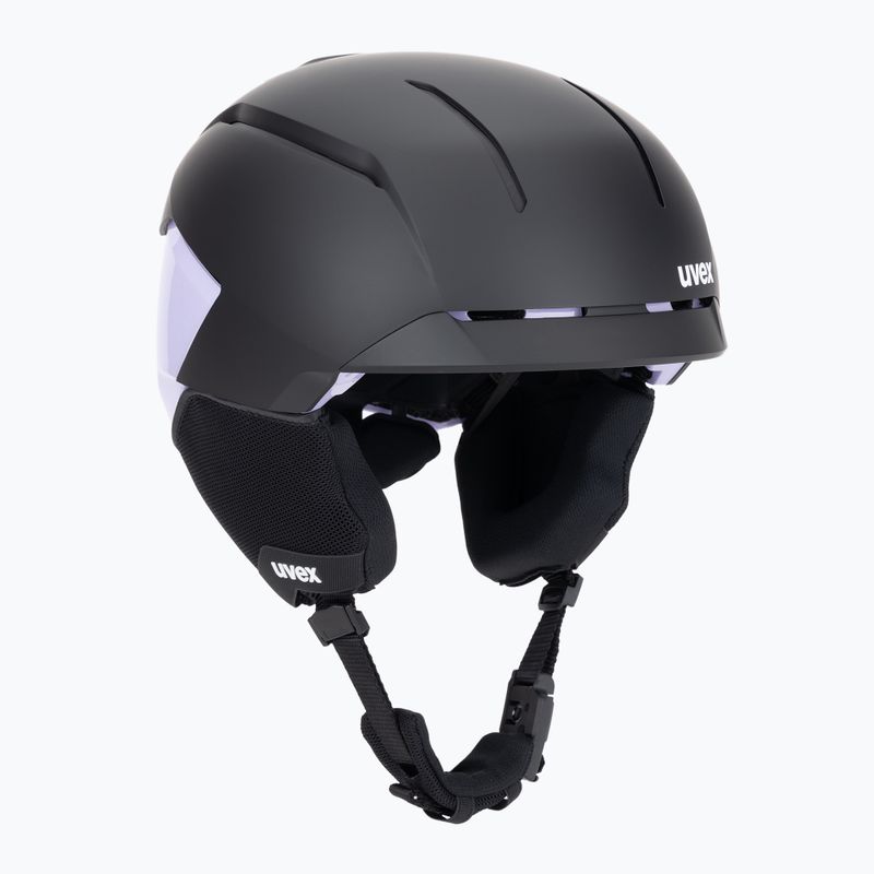 Casco da sci UVEX Levitate MIPS nero/lavanda opaco