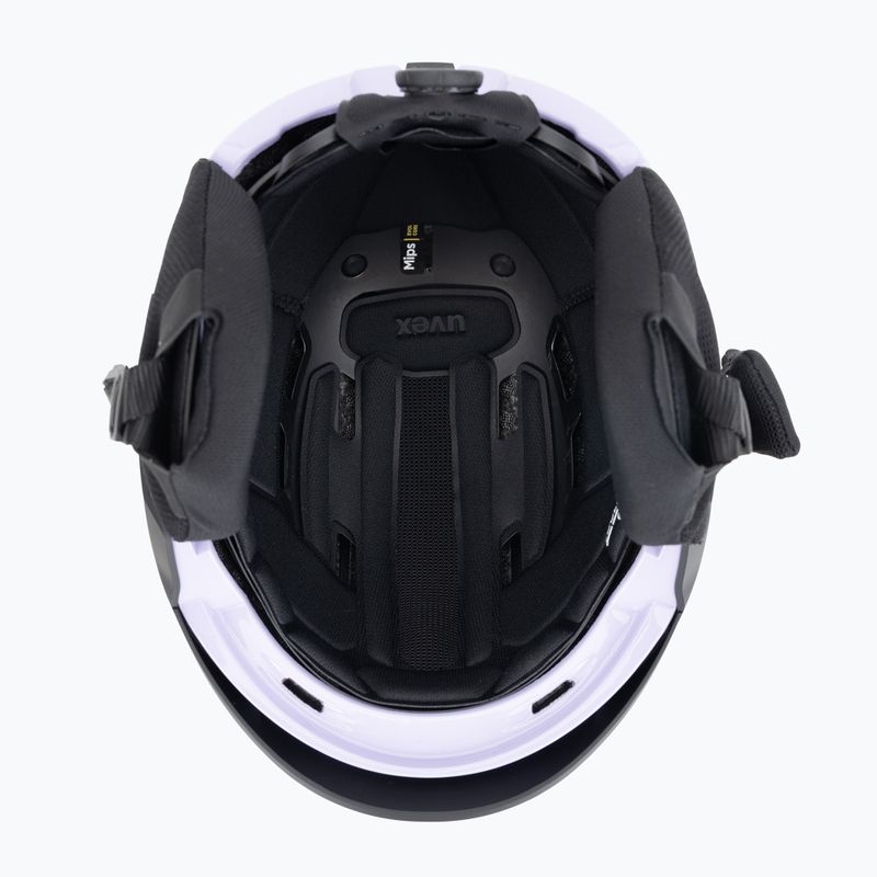 Casco da sci UVEX Levitate MIPS nero/lavanda opaco 5