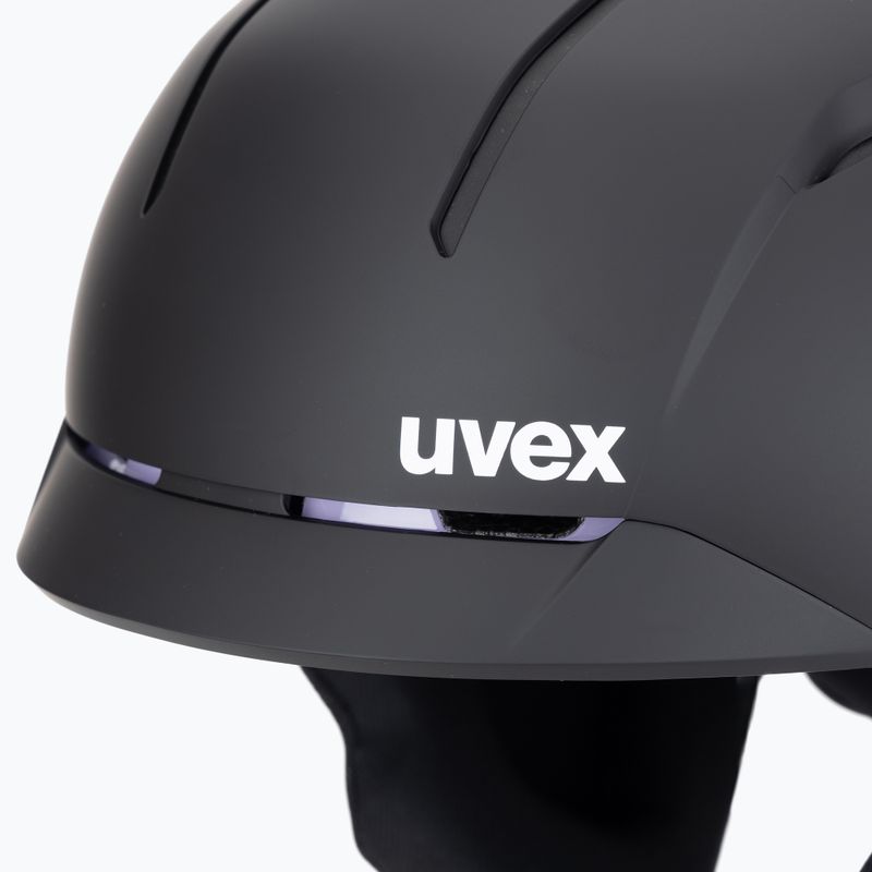Casco da sci UVEX Levitate MIPS nero/lavanda opaco 7