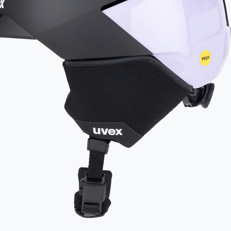 Casco da sci UVEX Levitate MIPS nero/lavanda opaco 8