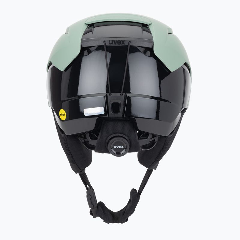 Casco da sci UVEX Levitate MIPS verde ossido/nero opaco 4