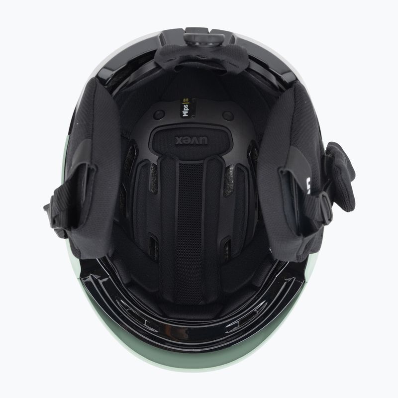 Casco da sci UVEX Levitate MIPS verde ossido/nero opaco 5