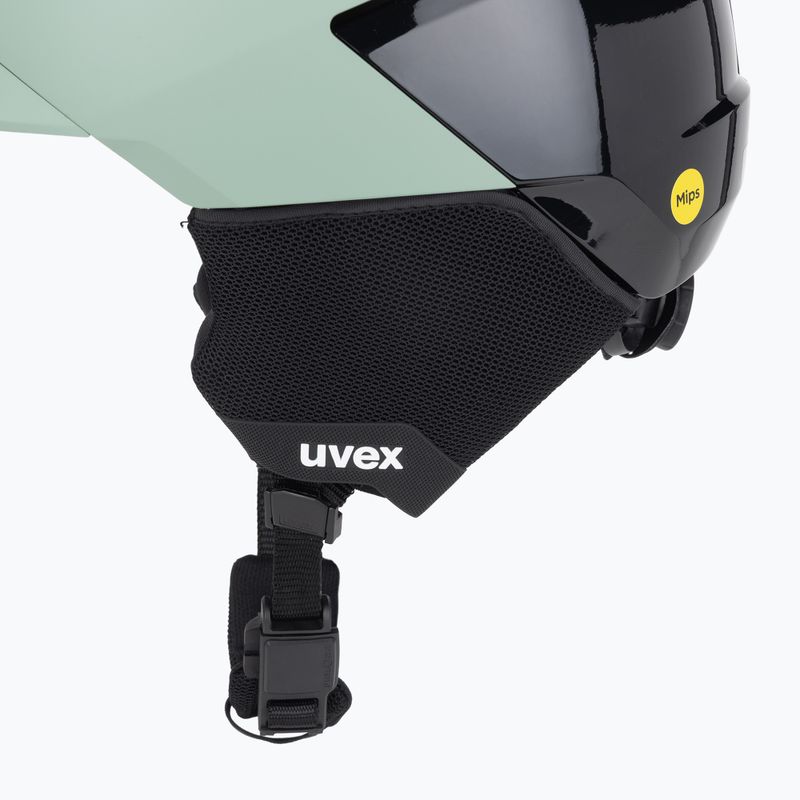 Casco da sci UVEX Levitate MIPS verde ossido/nero opaco 8