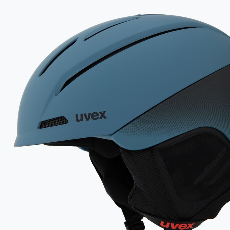 Casco da sci UVEX Gravitate blu pietra/nero opaco 7