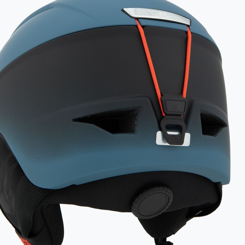 Casco da sci UVEX Gravitate blu pietra/nero opaco 8