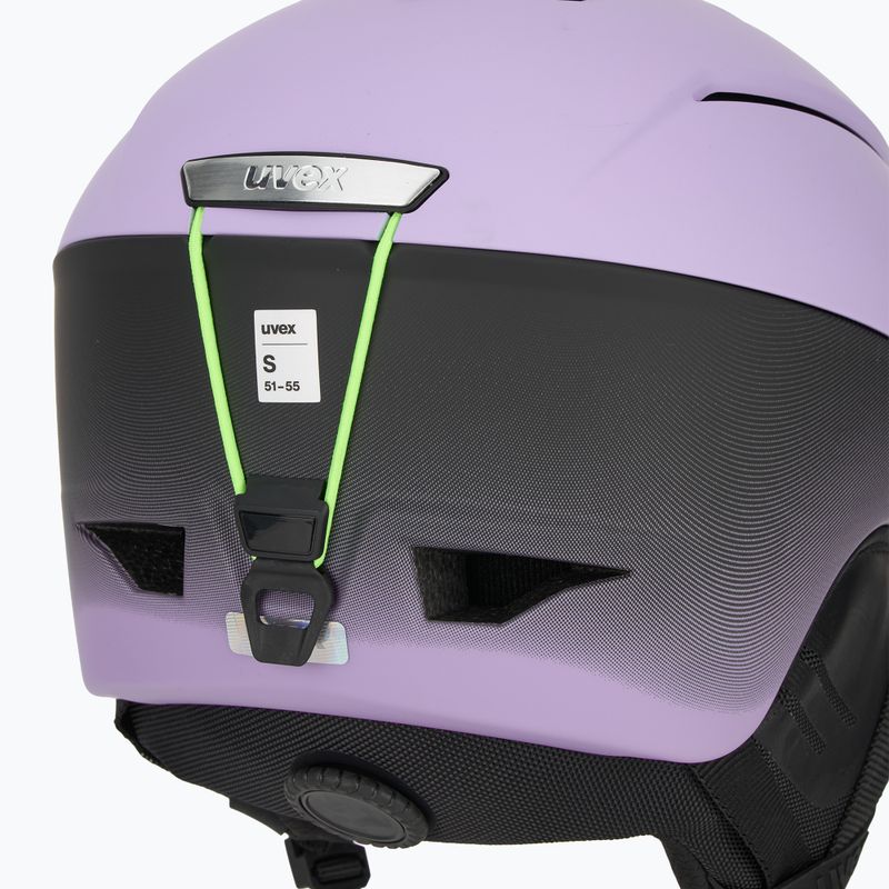 Casco da sci UVEX Gravitate cool lavender/grad black opaco 9