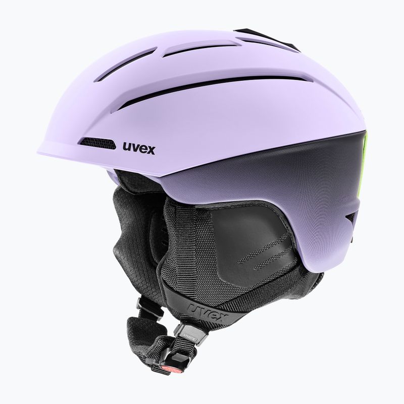 Casco da sci UVEX Gravitate cool lavender/grad black opaco