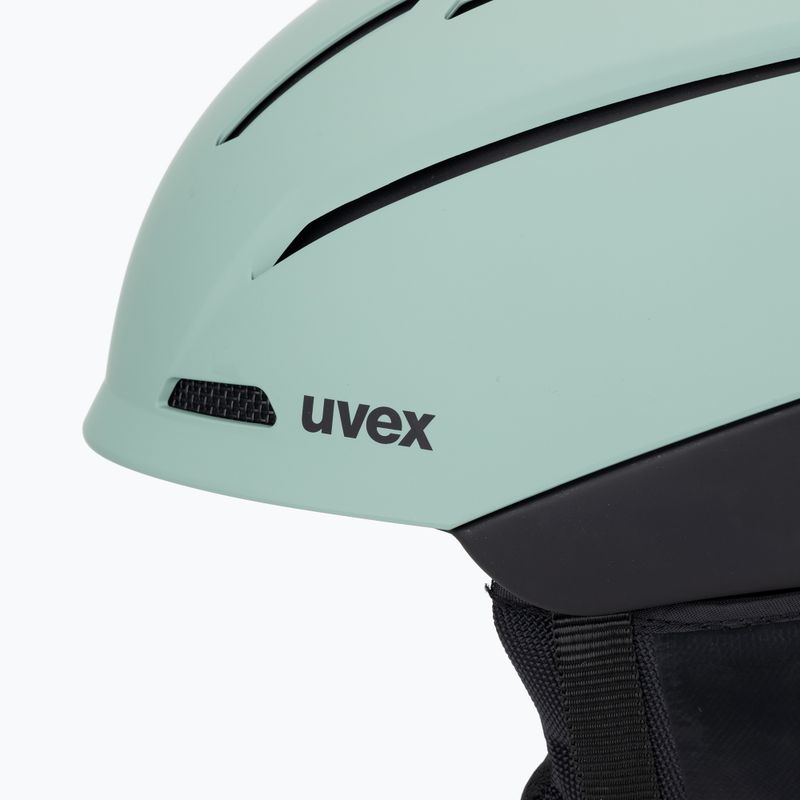 Casco da sci UVEX Gravitate verde ossido/nero opaco 7