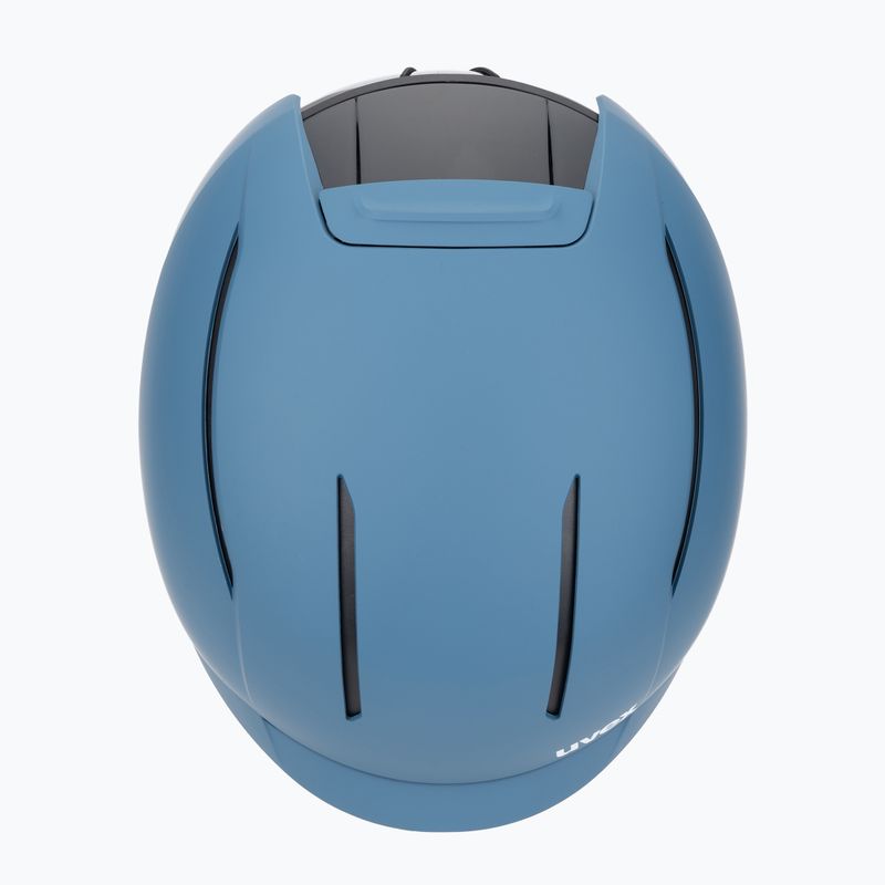 Casco da sci UVEX Levitate MIPS blu pietra/nero opaco 6
