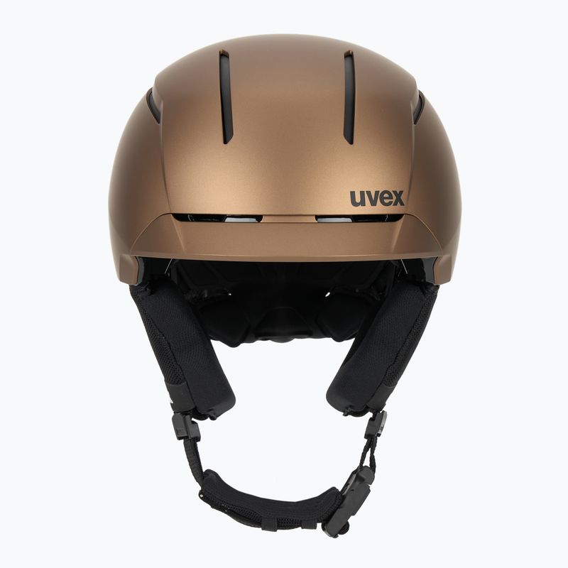 Casco da sci UVEX Levitate MIPS marrone/nero opaco 2