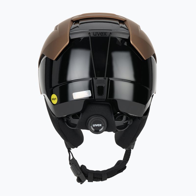 Casco da sci UVEX Levitate MIPS marrone/nero opaco 4