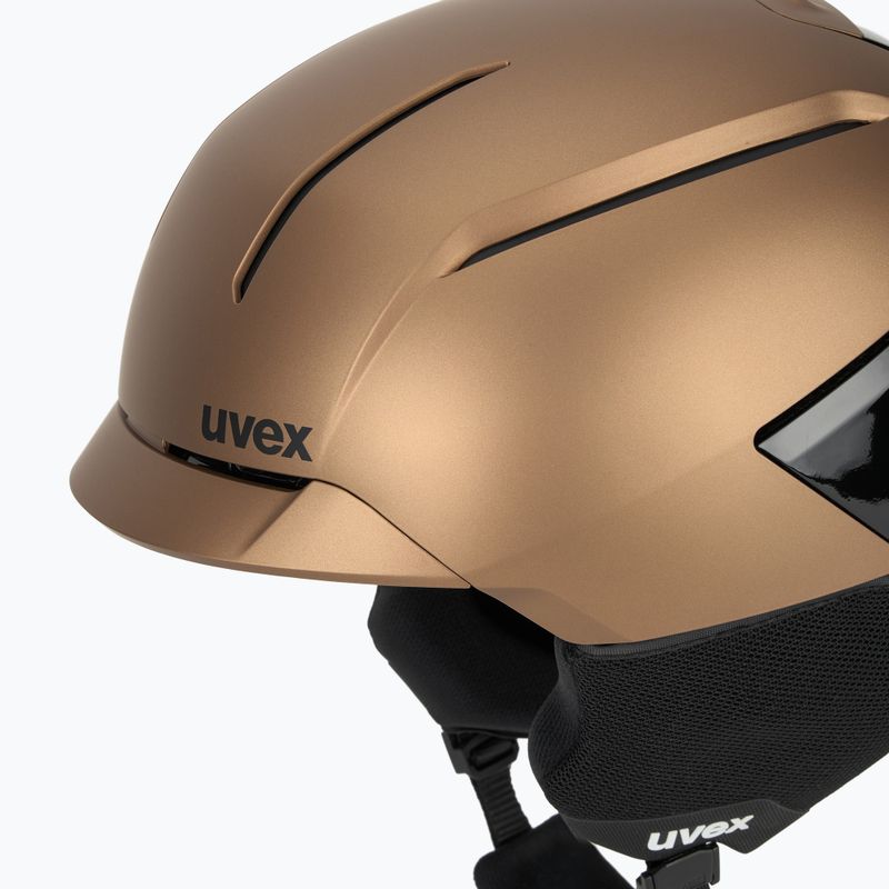 Casco da sci UVEX Levitate MIPS marrone/nero opaco 8