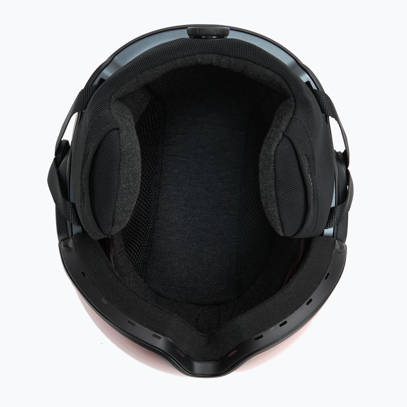 Casco da sci per bambini UVEX Viti Set + occhiali da sci Speedy Pro black matt/mirror green/yellow/clear 5