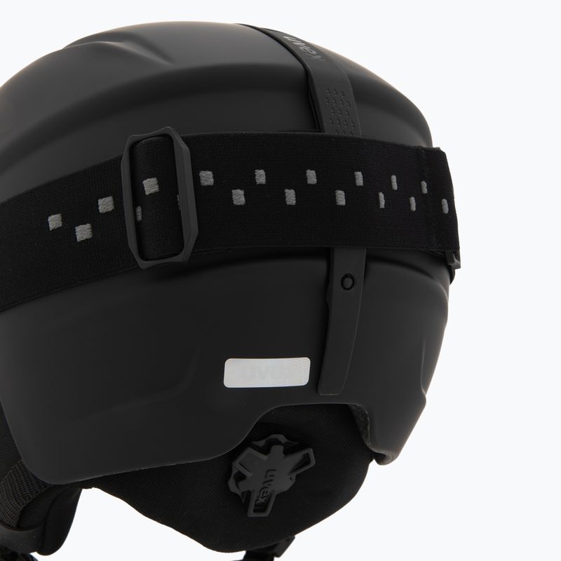 Casco da sci per bambini UVEX Viti Set + occhiali da sci Speedy Pro black matt/mirror green/yellow/clear 7