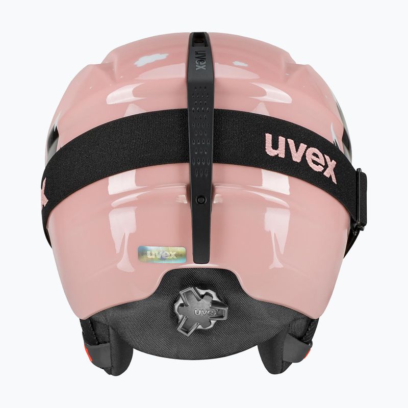 Casco da sci per bambini UVEX Viti Set + occhiali Speedy Pro rosa pinguino/lasergold lite 3