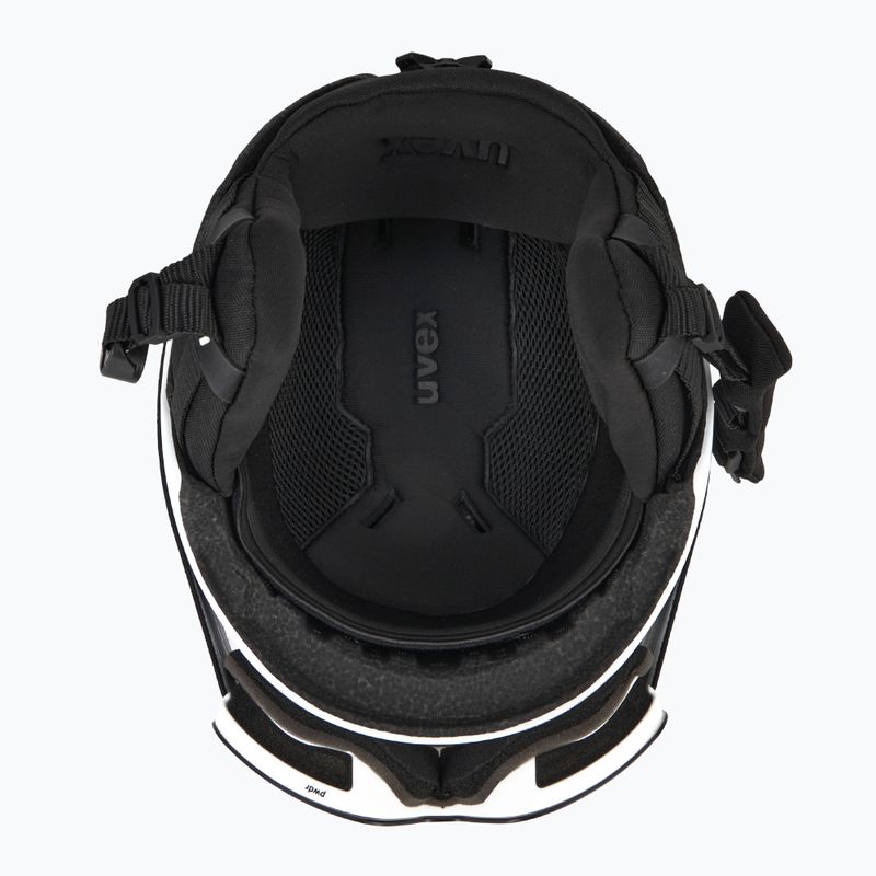 Casco da sci per bambini UVEX Viti Set + occhiali Speedy Pro white matt/mirror silver/green/clear 5