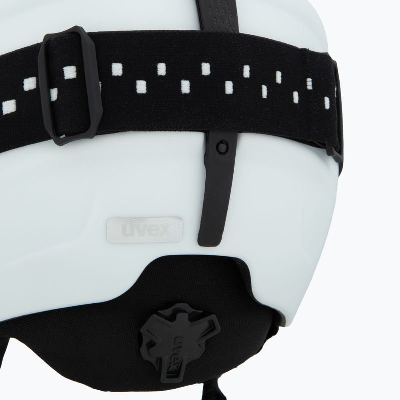 Casco da sci per bambini UVEX Viti Set + occhiali Speedy Pro white matt/mirror silver/green/clear 8