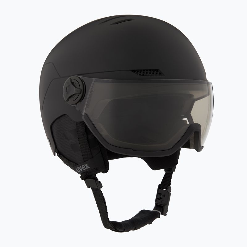 Casco da sci UVEX Wanted Visor Pro V nero opaco