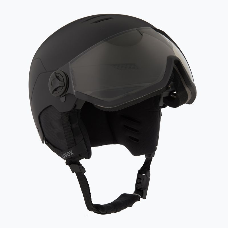 Casco da sci UVEX Wanted Visor Pro V nero opaco 10