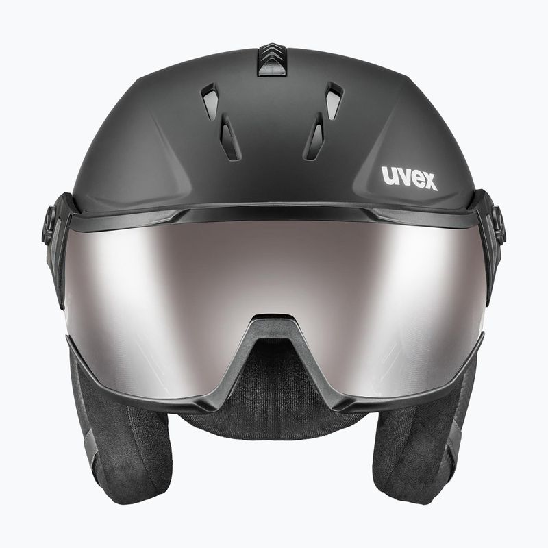 Casco da sci UVEX Wanted Visor Pro V nero opaco 3