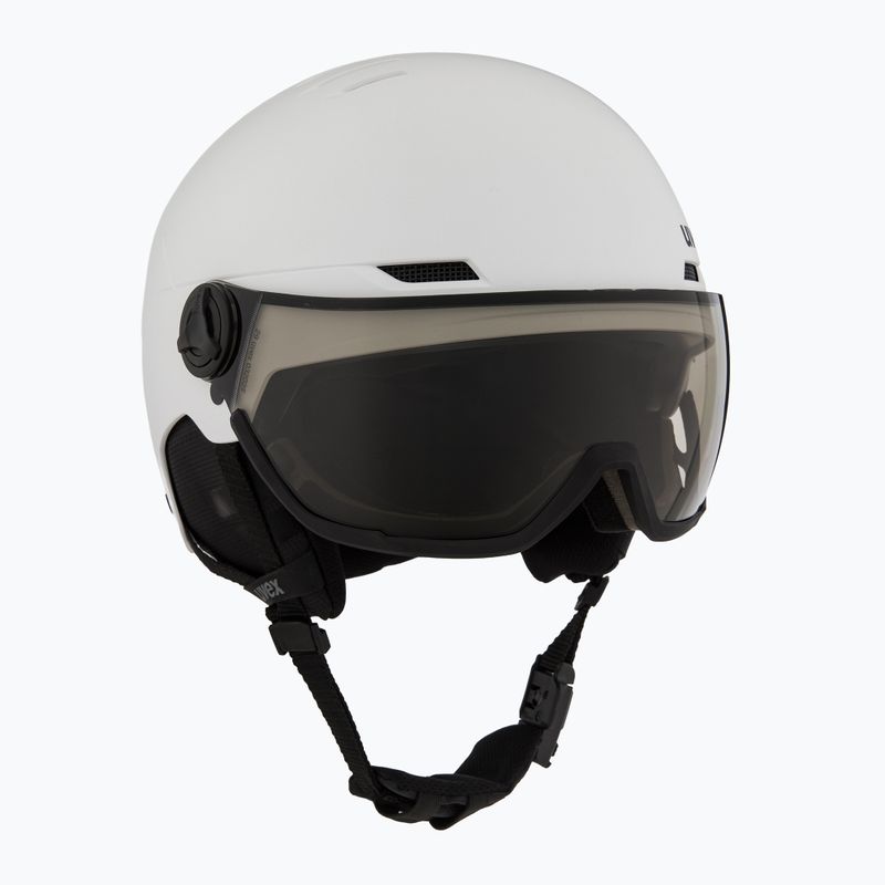 Casco da sci UVEX Wanted Visor Pro V bianco opaco