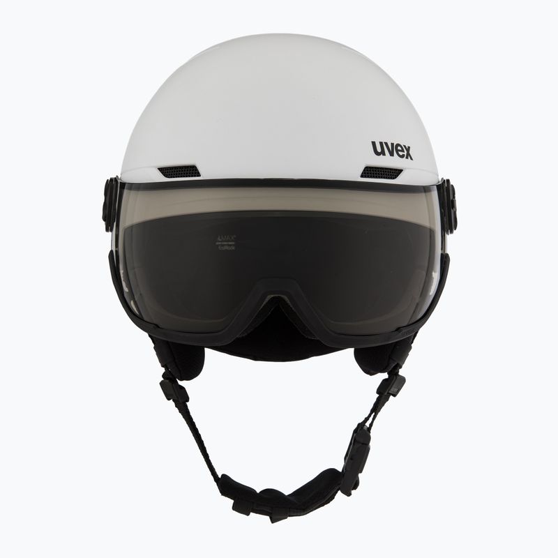 Casco da sci UVEX Wanted Visor Pro V bianco opaco 2