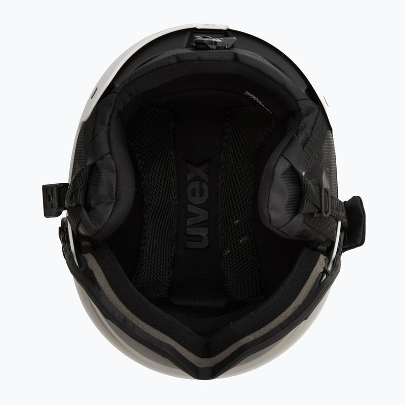 Casco da sci UVEX Wanted Visor Pro V bianco opaco 5