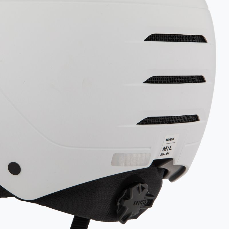 Casco da sci UVEX Wanted Visor Pro V bianco opaco 7