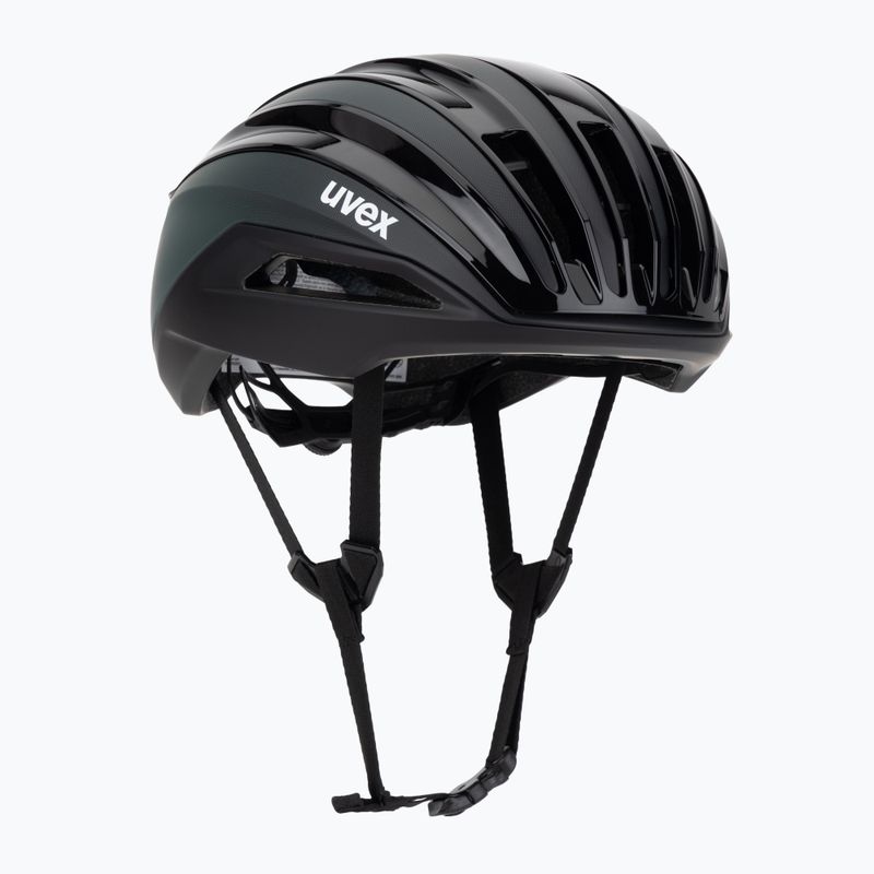 UVEX Surge Aero MIPS casco da bici nero/verde salvia opaco