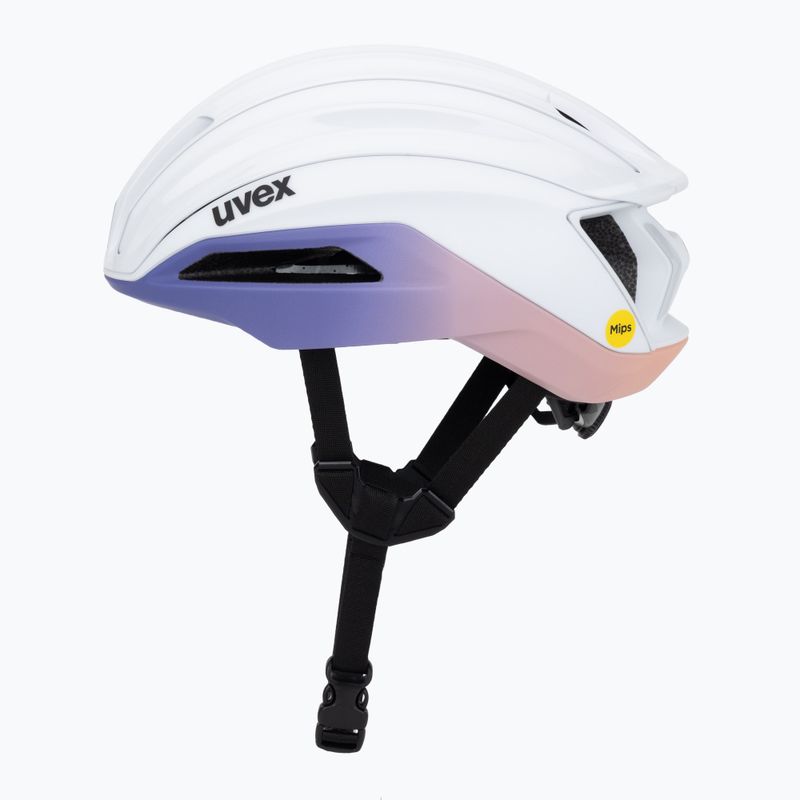 UVEX Surge Aero MIPS casco da bici bianco/lilla albicocca opaco 3