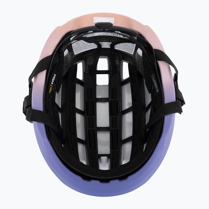 UVEX Surge Aero MIPS casco da bici bianco/lilla albicocca opaco 5