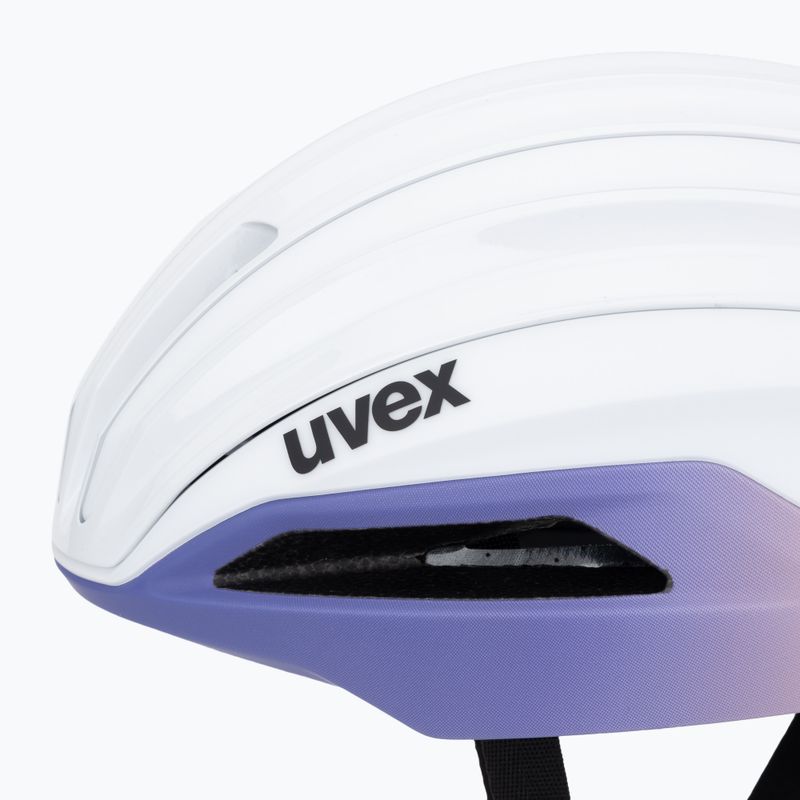 UVEX Surge Aero MIPS casco da bici bianco/lilla albicocca opaco 7