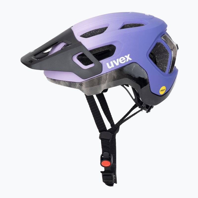 Casco da bici UVEX React MIPS lilla/quercia opaco 3