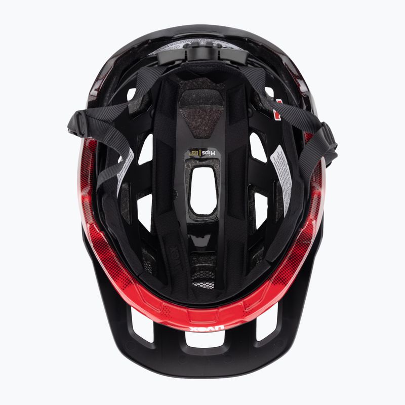 Casco da bici UVEX React MIPS nero/rosso opaco 5