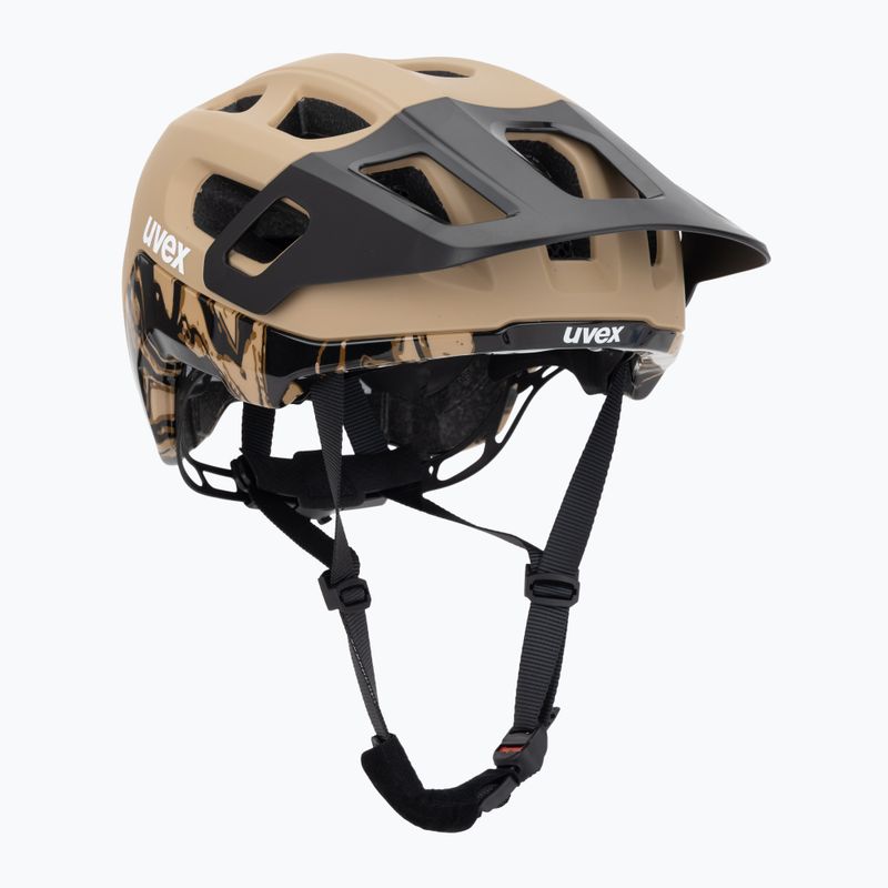 UVEX React MIPS casco da bicicletta deserto/nero opaco