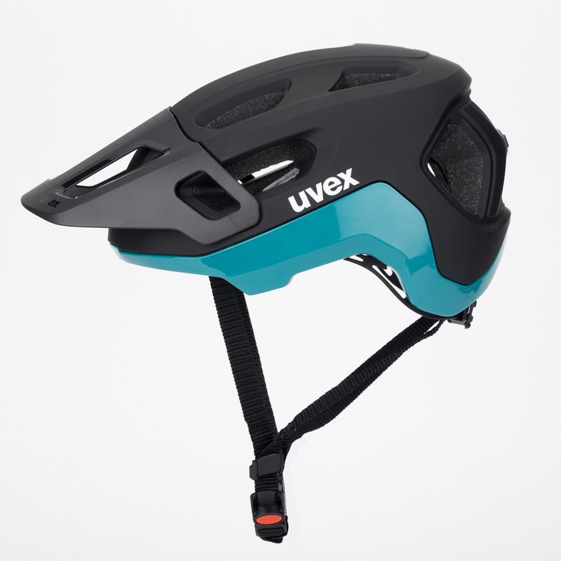 Casco da bici UVEX React nero/teal opaco 3