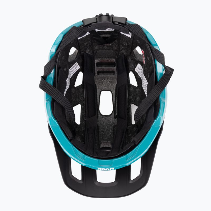 Casco da bici UVEX React nero/teal opaco 5
