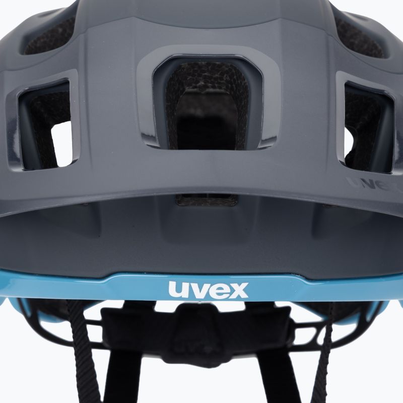 Casco da bicicletta UVEX React deep space/azure matt 7