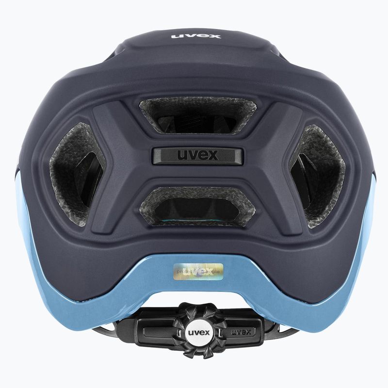 Casco da bicicletta UVEX React deep space/azure matt 3