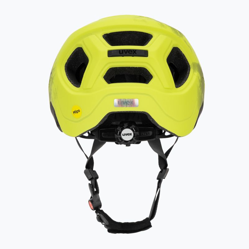 Casco da bici per bambini UVEX React MIPS Jr lime/nero 4