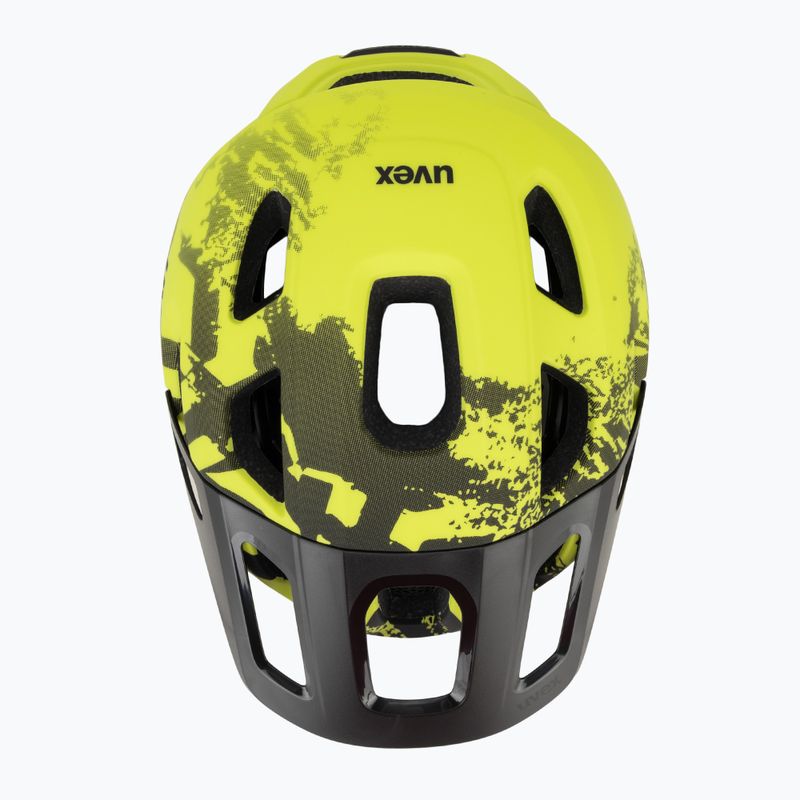 Casco da bici per bambini UVEX React MIPS Jr lime/nero 6