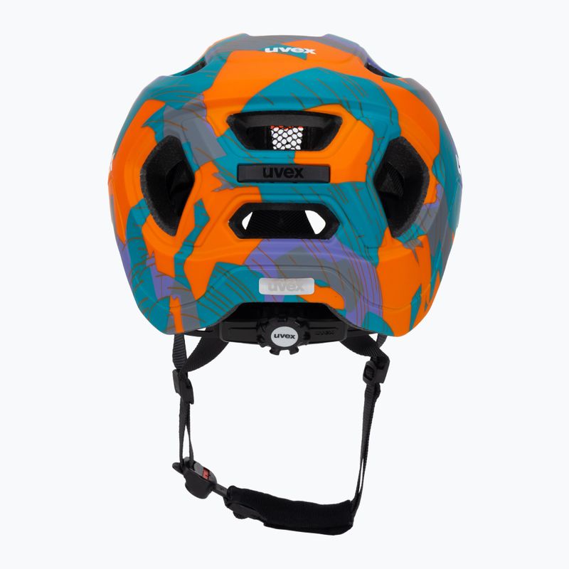 Casco da bici per bambini UVEX React Jr papaya camo matt 4