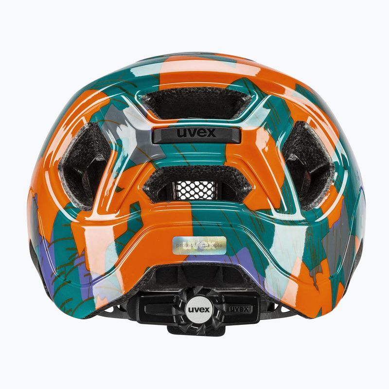 Casco da bici per bambini UVEX React Jr papaya camo matt 3