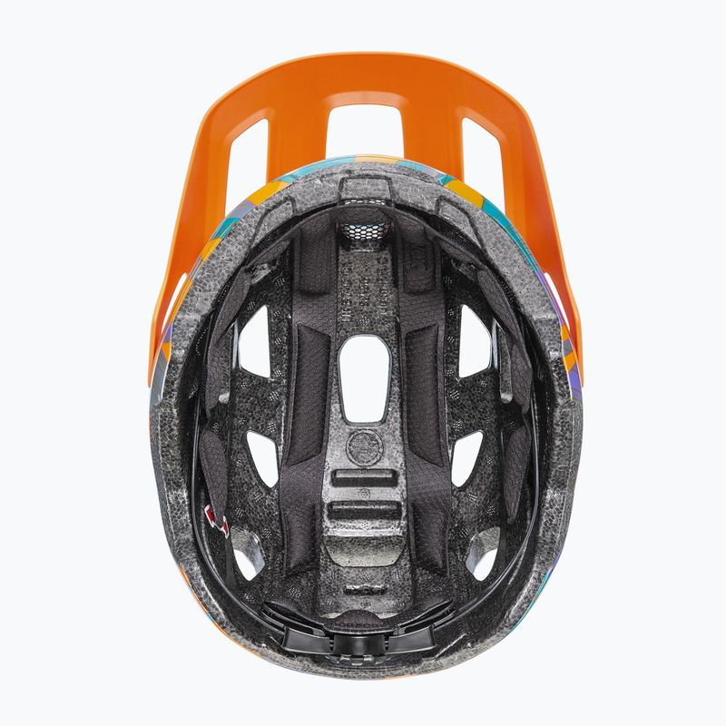 Casco da bici per bambini UVEX React Jr papaya camo matt 4